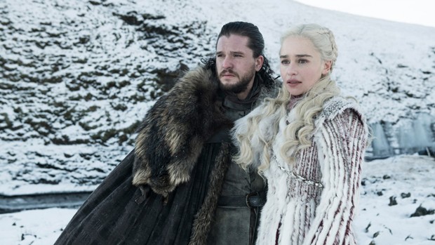 Jon Snow (Kit Harington) e Daenerys Targaryen (Foto: Dilvulgação/HBO/Helen Sloan)