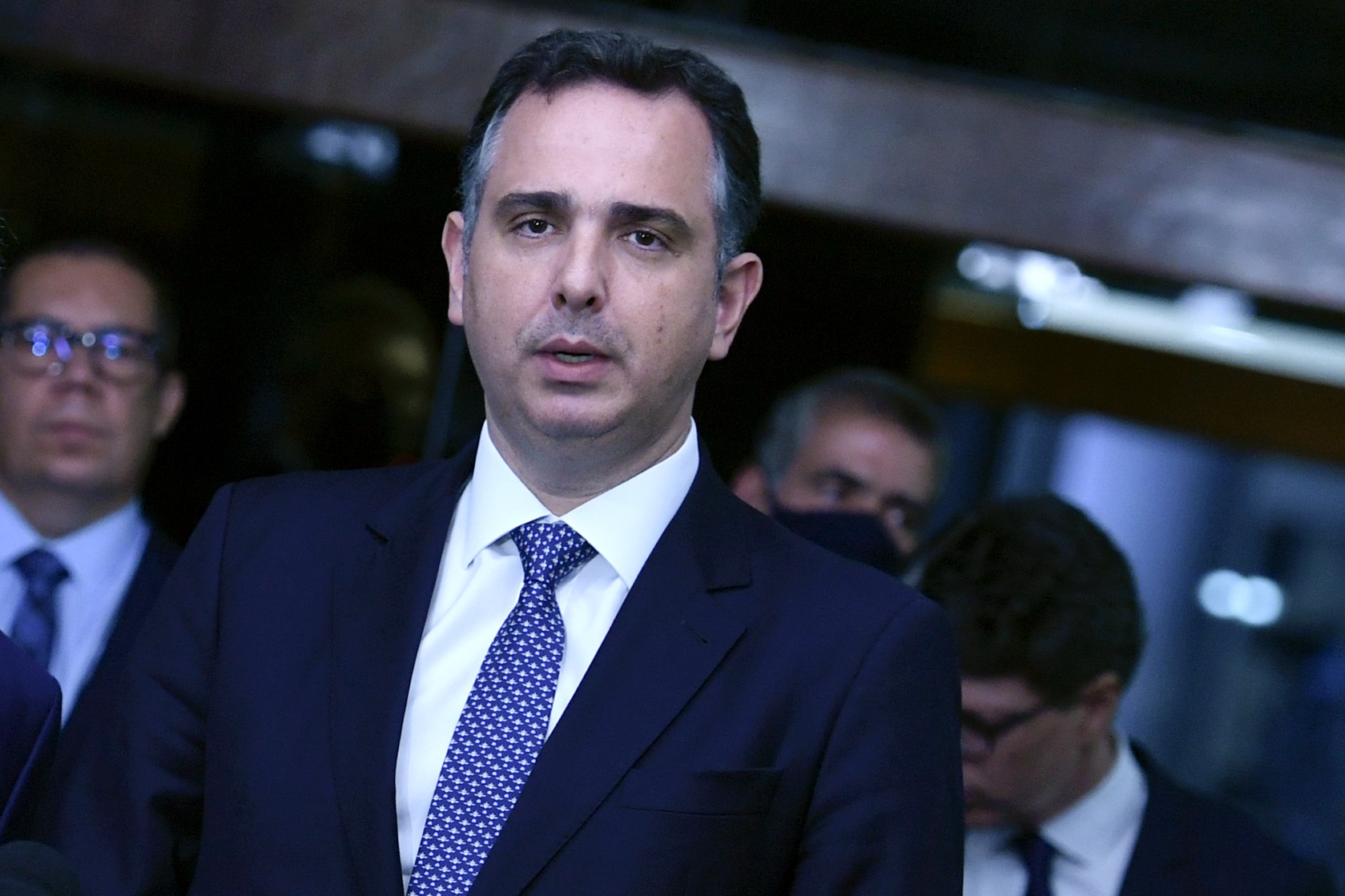 Defesa da democracia 'é o que mais nos preocupa e o que mais nos motiva neste momento', diz Pacheco