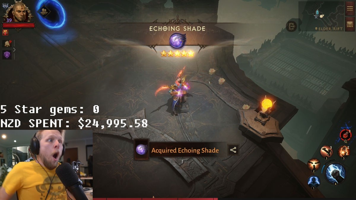 Diablo Immortal: streamer compra item de R$ 81 mil e destrói em protesto
