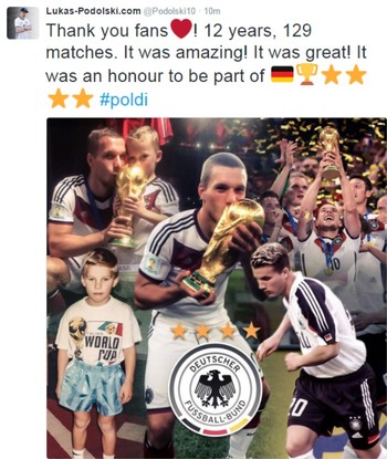 Terceiro maior artilheiro da Alemanha e campeão do mundo, Podolski se  aposenta da seleção