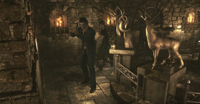 Saiba mover as estátuas em Resident Evil Zero Remaster (Foto: Reprodução/Felipe Vinha)