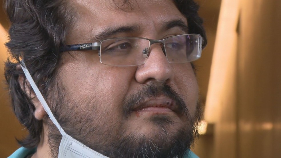 Síndico de prédio em Águas Claras, Whaby Khalil, recebe alta nesta terça-feira (22) — Foto: Reprodução/TV Globo