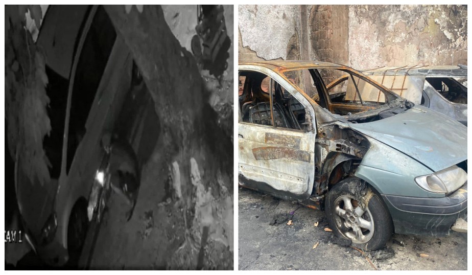 Veículos incendiados em Vila Isabel ficaram destruídos