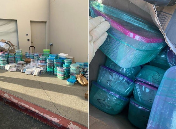 Drogas apreendidas pela polícia da Califórnia (Foto: divulgação)