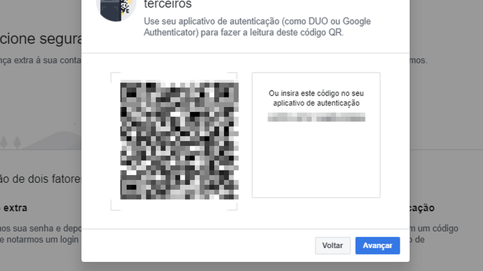 O Facebook aceita também aplicativos especializados em autenticação em dois fatores (Foto: Reprodução/Paulo Alves) O Facebook aceita também aplicativos especializados em autenticação em dois fatores (Foto: Reprodução/Paulo Alves)