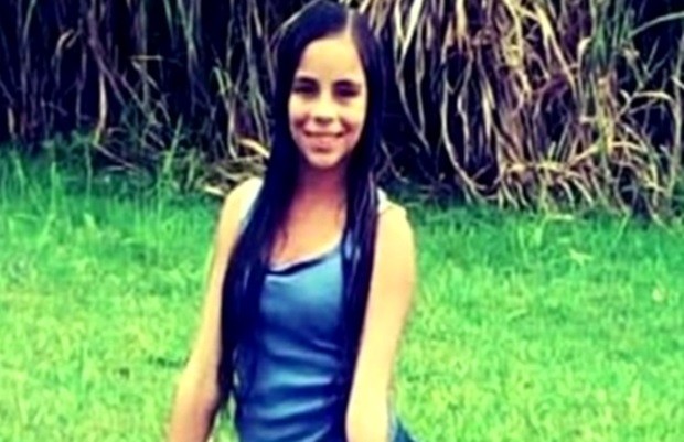 Letícia Emanuele Ferreira Lemos, de 14 anos, foi achada morta em Luziânia, Goiás (Foto: Reprodução/TV Anhanguera)