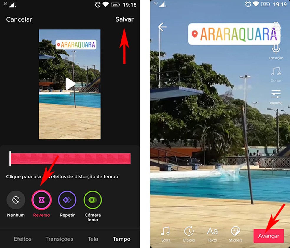 como colocar o modo reverso no tiktok e gravar video com efeito invertido redes sociais techtudo