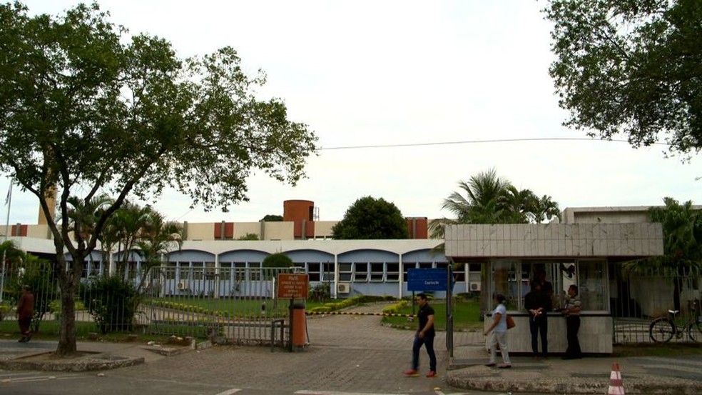 Hospital da Polícia Militar (HMP) no Espírito Santo, onde os exames toxicológicos serão feitos (Foto: Reprodução/TV Gazeta)