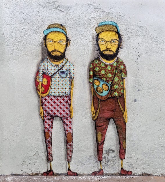 Autoretrato dos irmãos pintados em São Paulo
