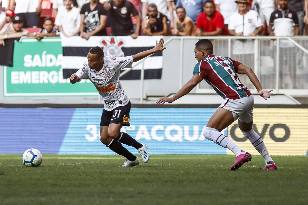 Janderson foi titular do Corinthians pela primeira vez contra o Fluminense — Foto: Rodrigo Gazzanel / Ag.Corinthians