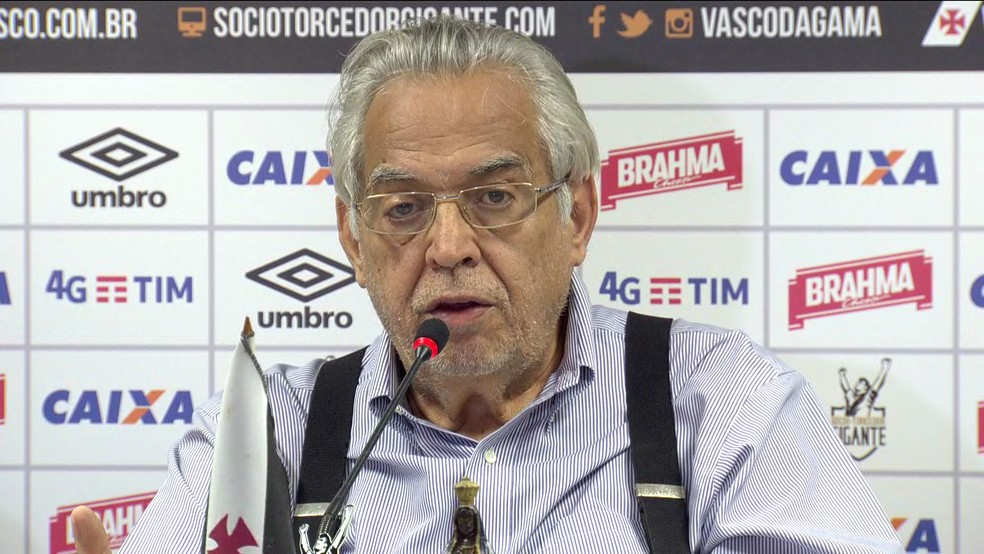 Eurico Miranda, presidente do Vasco — Foto: Reprodução/TV Globo