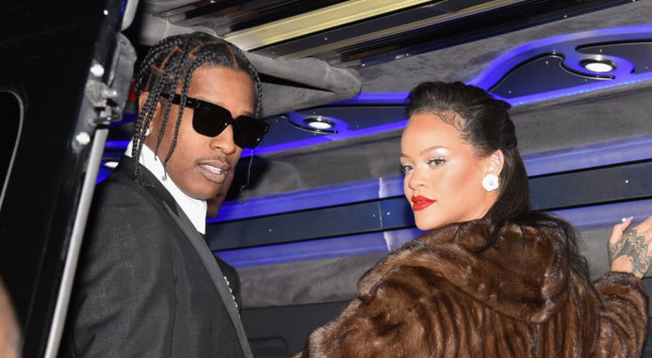 Rihanna e ASAP Rocky no Met Gala 2023