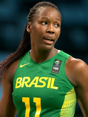 Clarissa Brasil seleção brasileira de basquete feminino evento-teste Olimpíadas do Rio 2016 (Foto: Matthew Stockman/Getty Images)