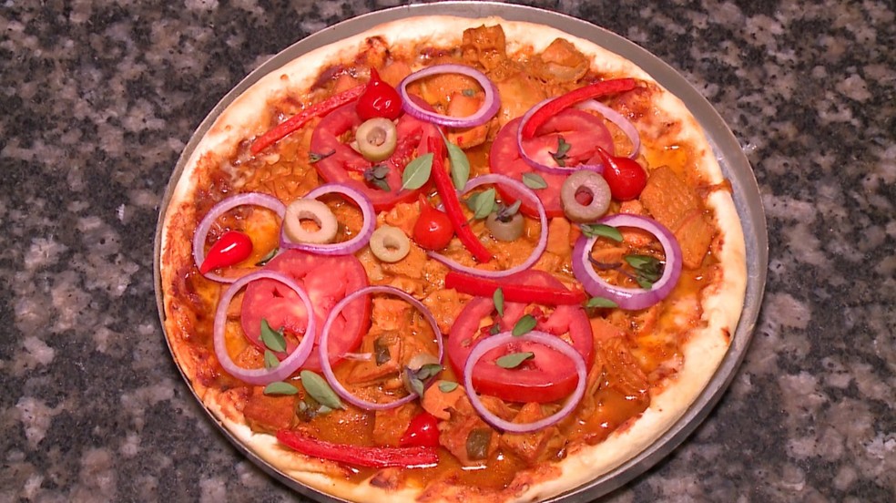 Pizza de panelada divide a opinião das pessoas nas redes sociais — Foto: Reprodução TV Clube
