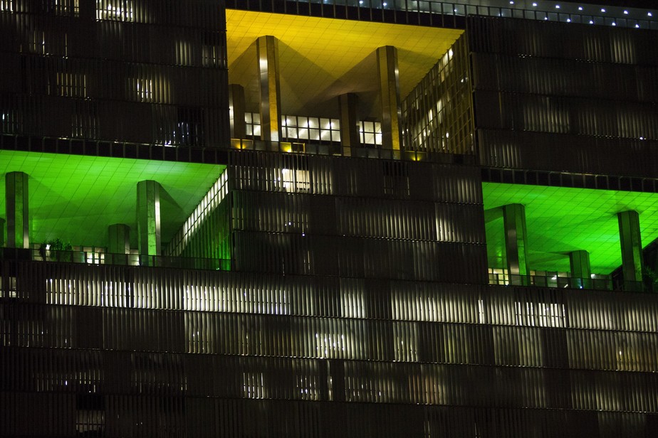 Edifício sede da Petrobras, na Avenida Chile, no Centro do Rio
