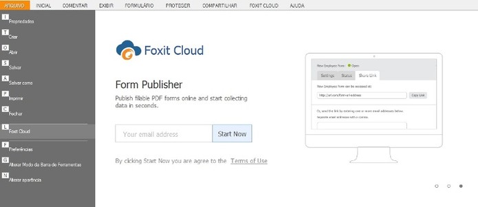 Cloud ajuda no armazenamento de PDFs (Foto: Reprodu??o / Laura Martins)