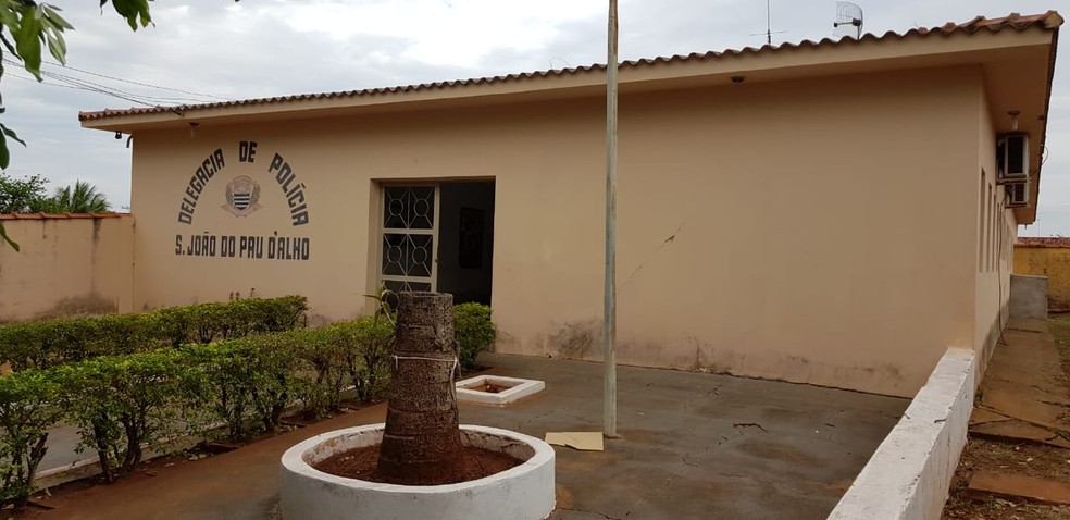Delegacia da Polícia Civil, em São João do Pau d'Alho — Foto: Polícia Civil
