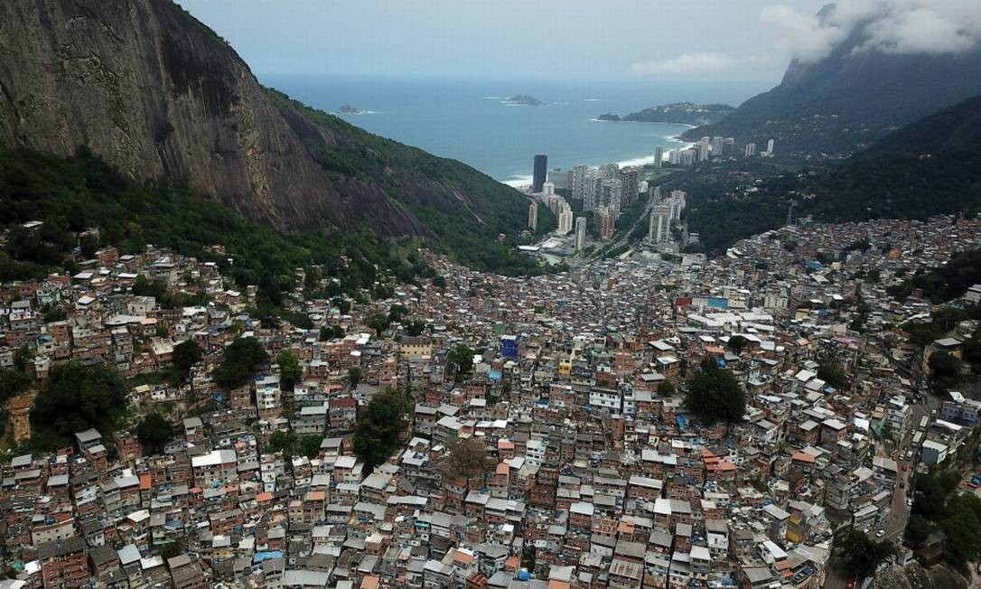 A comunidade das Rocinha, no Rio de Janeiro