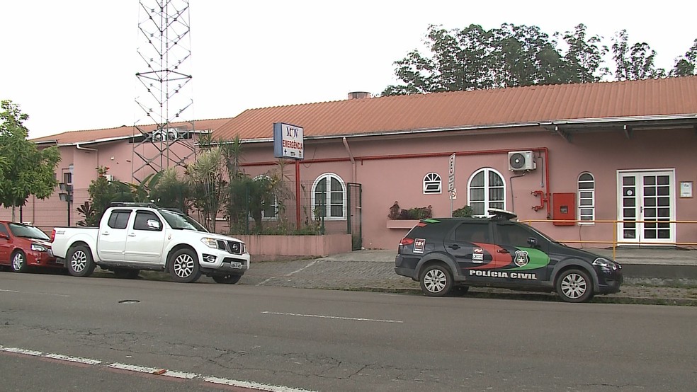 Polícia investiga abandono de bebê em maternidade de Joinville, Norte de SC — Foto: NSC TV/Reprodução 