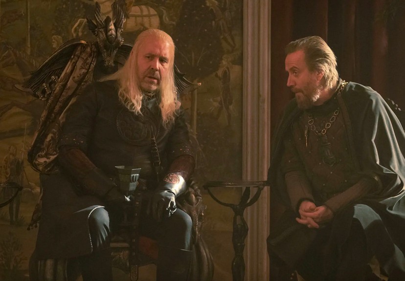 Paddy Considine como o Rei Viserys em A Casa do Dragão (Foto: Reprodução)