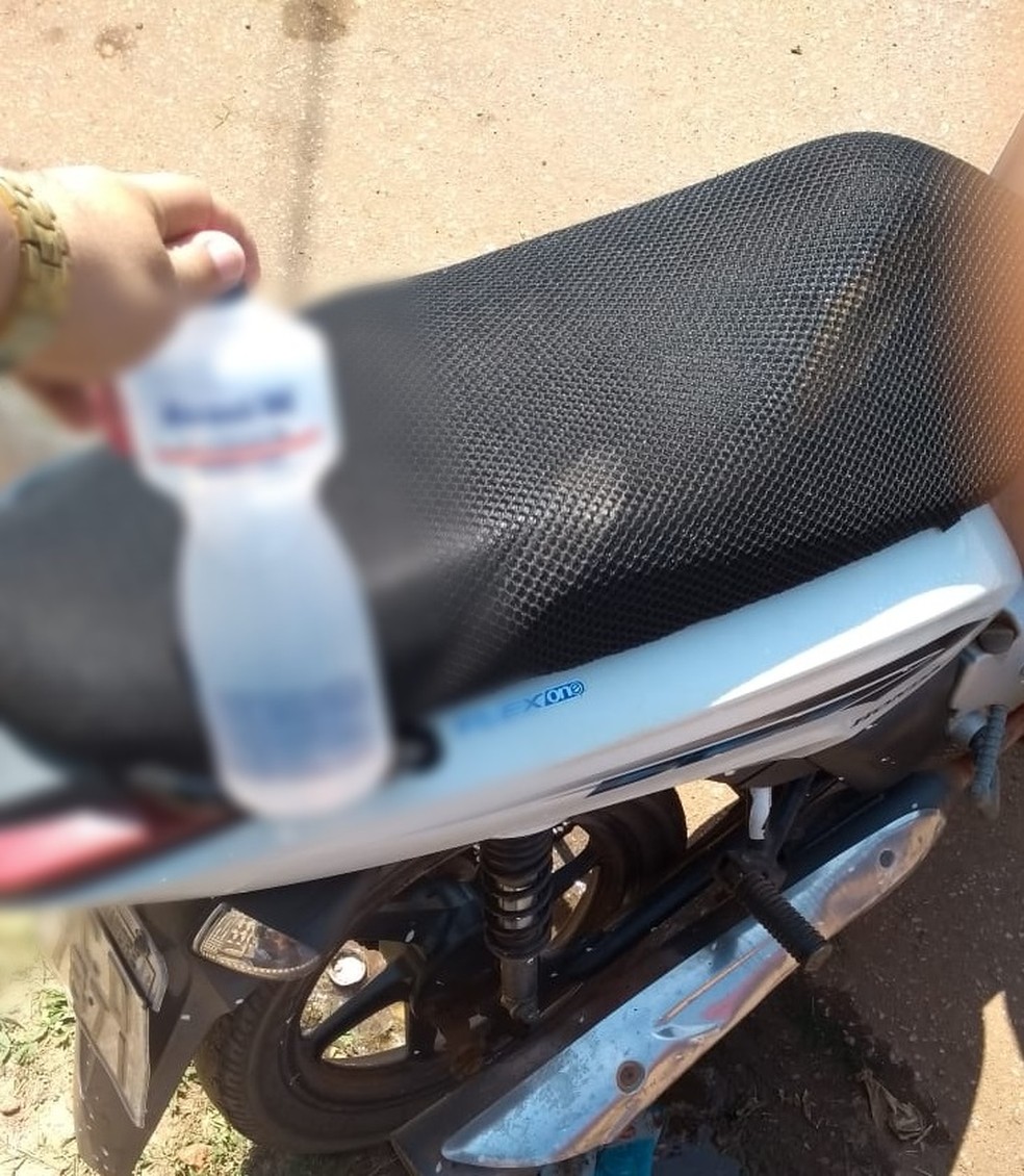 Saymon diz que a motocicleta está em pleno funcionamento  (Foto: Arquivo pessoal)
