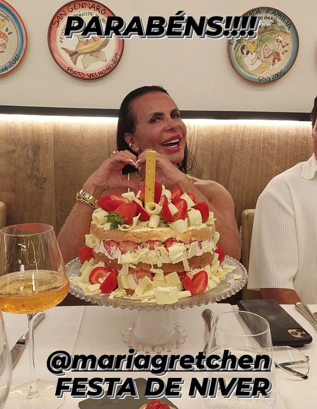 Gretchen comemora seus 63 anos (Foto: Reprodução/Instagram)