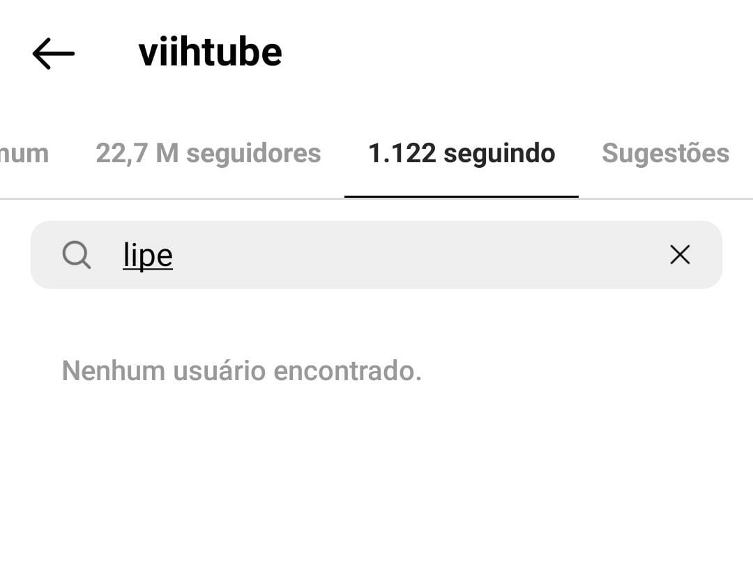 Viih Tube dá unfollow em Lipe Ribeiro (Foto: Reprodução/Instagram)