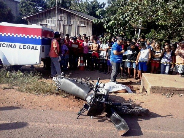 Acidente de moto em Belterra (Foto: Marlison Santos)