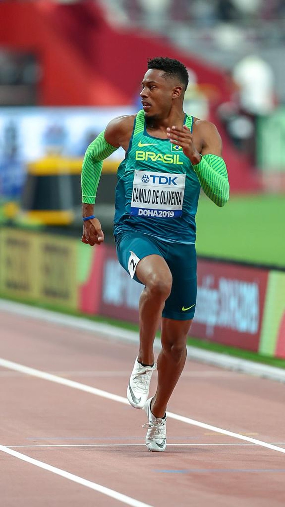 Paulo André vence bateria dos 100m e se classifica para semifinal do Mundial de Doha — Foto: Wagner do Carmo/Cbat