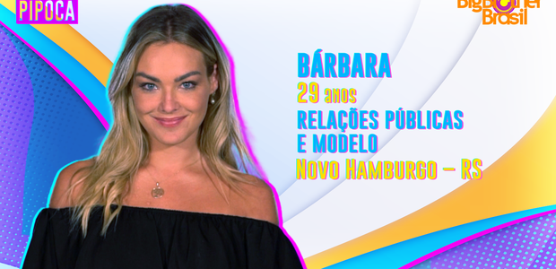 A relações públicas e modelo Bárbara está no Pipoca do BBB22 (Foto: Divulgação/Globo)