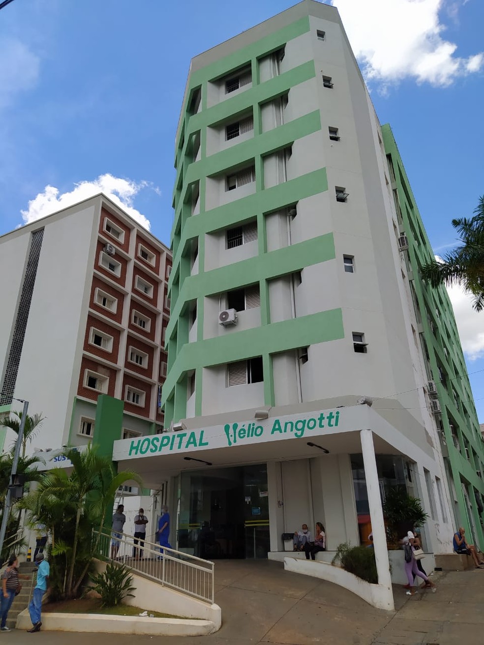 Fachada do Hospital Hélio Angotti, em Uberaba, em imagem de 2021 — Foto: Hospital Hélio Angotti/Divulgação