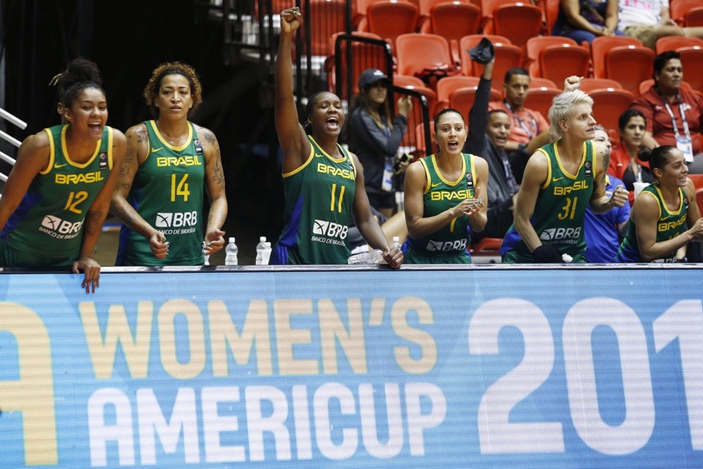 Brasil na Copa América de Basquete — Foto: FIBA