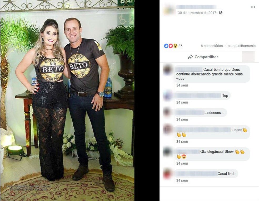 Érica Cristina Carpi Oliveira e Roberto Santos Oliveira foram presos por suspeita de desvio de dinheiro público em Jales (Foto: Reprodução/Facebook)