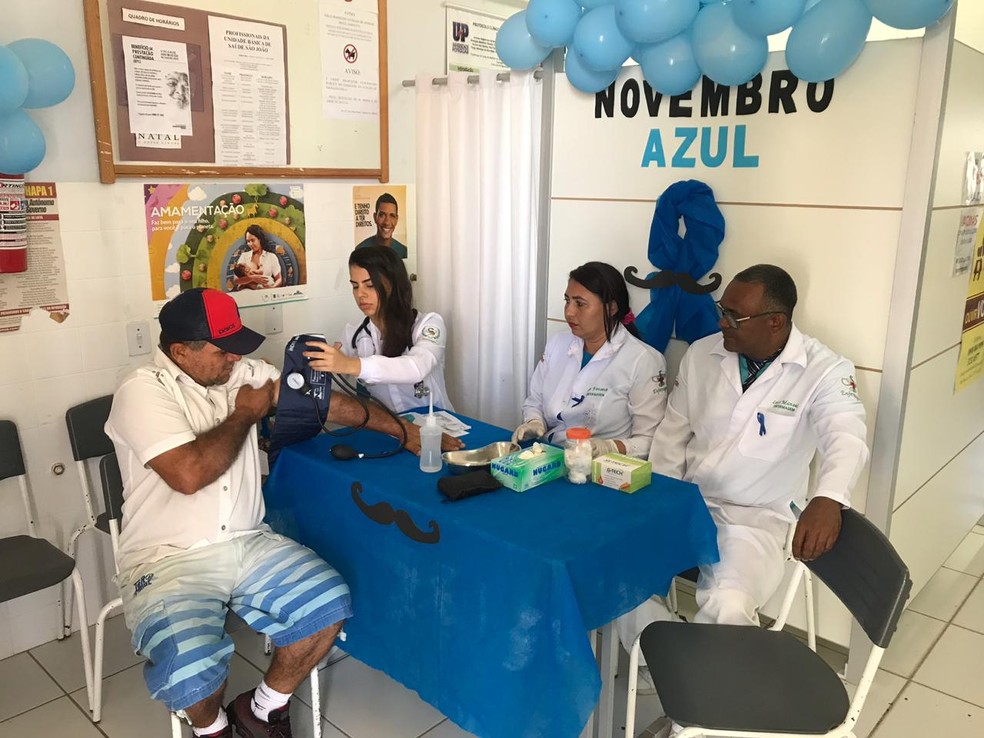 Ações do Novembro Azul acontecem em todas as unidades de saúde de Natal — Foto: Divulgação/SMS