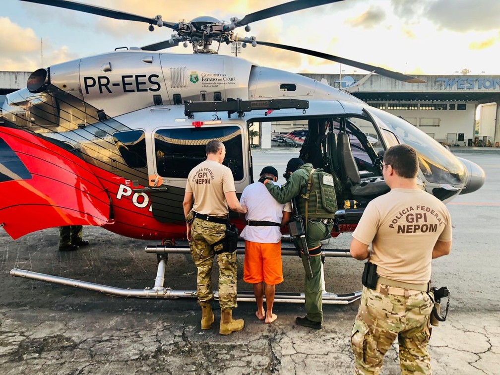 'Siciliano' foi transferido de helicóptero  Presídio Federal de Segurança Máxima de Mossoró — Foto: Divulgação/SSPDS