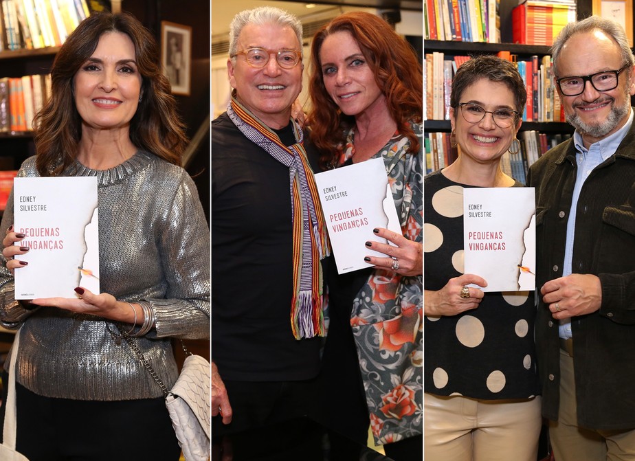 Fátima Bernardes, Edney Silvestre, Leilane Neubarth, Sandra Annemberg e Ernesto Paglia