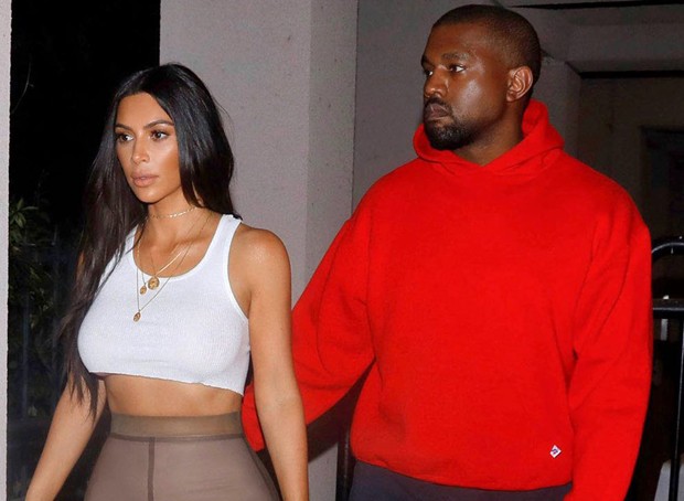Kim Kardashian e Kanye West (Foto: The Grosby Group)