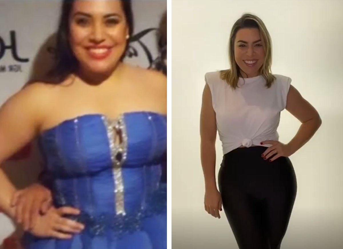 O antes e depois de Naiara Azevedo (Foto: Reprodução Instagram)