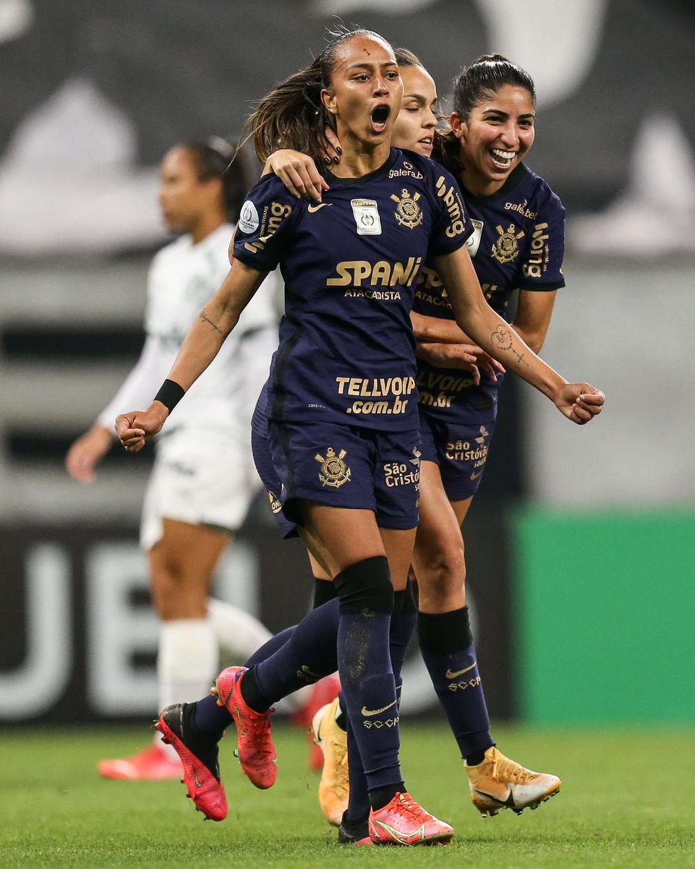 Adriana comemora gol no Corinthians  — Foto: Marco Galvão/Agência Corinthians