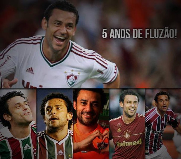Fred comemora 5 anos no Fluminense (Foto: Reprodução / Facebook)