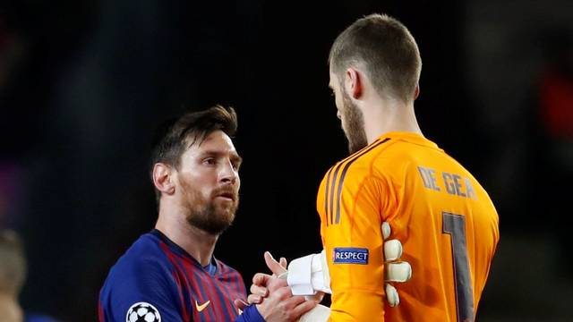 Messi e De Gea, Barcelona e United