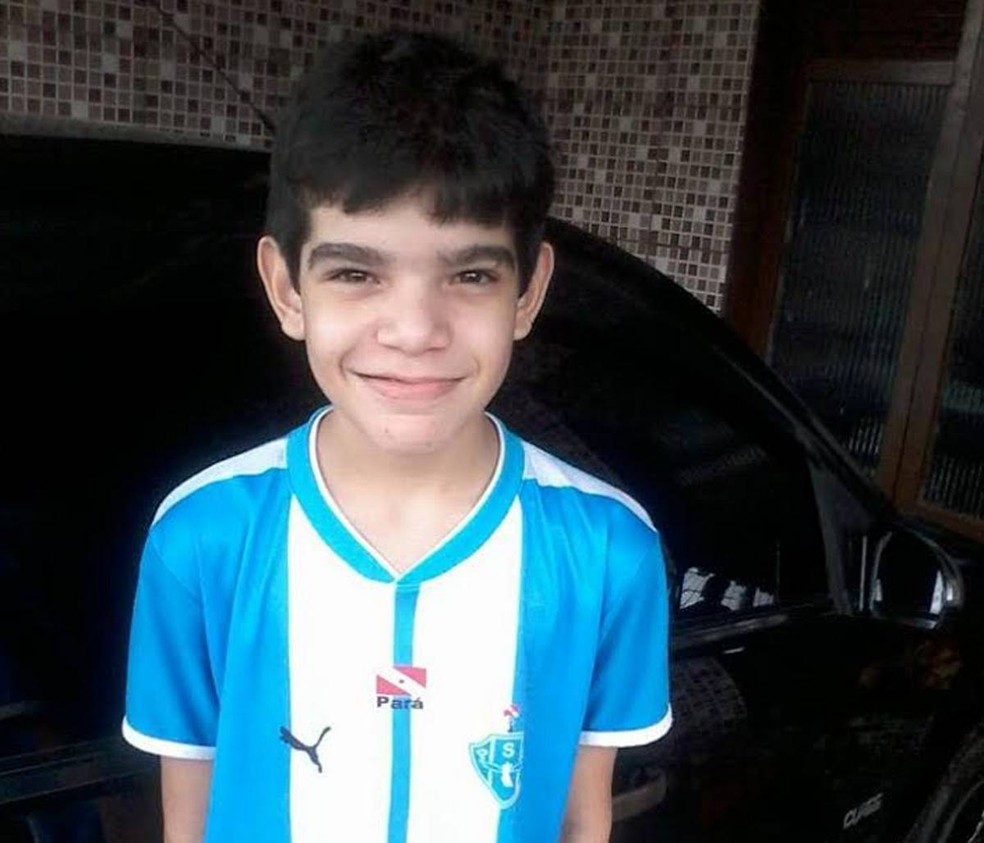 Eduardo de Souza Cordeiro, 12 anos, morreu após ser espancado na escola em 2016 na capital paraense  — Foto: Divulgação/ Arquivo Pessoal