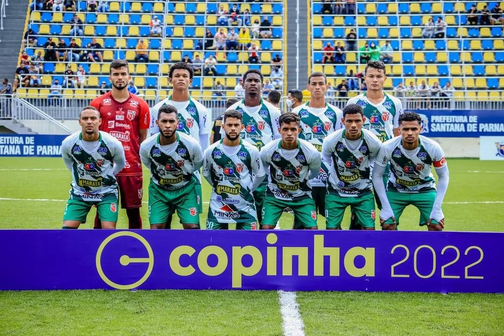 Lagarto disputou a Copinha com 13 jogadores e o técnico cedidos pelo Botafogo-PB — Foto: Divulgação / Prefeitura de Santana de Parnaíba