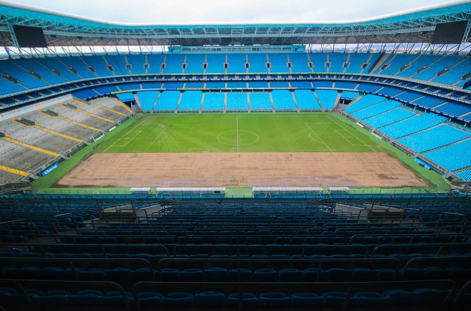 Arena do GrÃªmio inicia troca de gramado apÃ³s reclamaÃ§Ãµes de Renato e jogadores