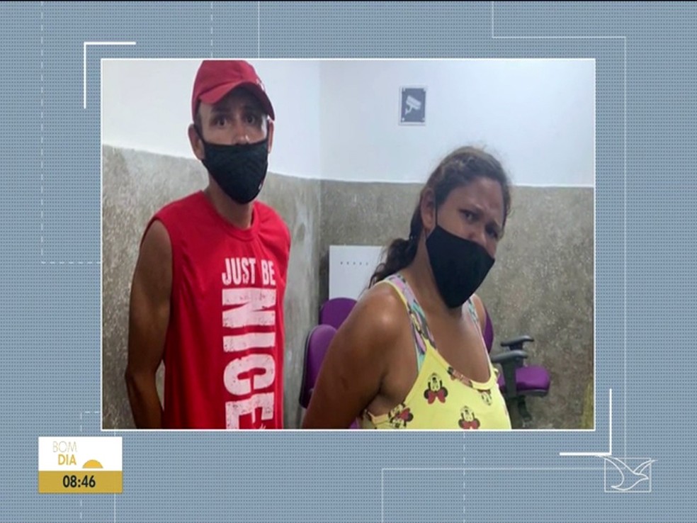 Erivaldo Campelo Marinho e Patrícia Almeida da Silva foram presos por suspeita de maus tratos contra menina de 6 anos em São Luís — Foto: Reprodução/TV Mirante