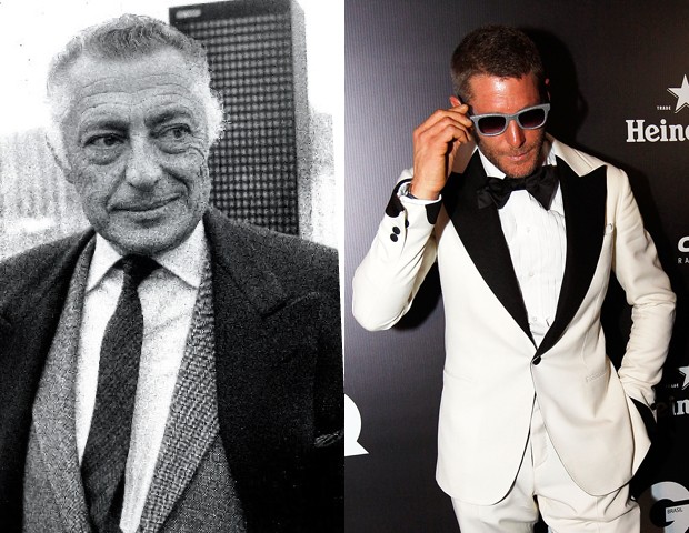 Gianni Agnelli e Lapo Elkann: os melhores representantes da sprezzatura italiana (Foto: Getty Images)