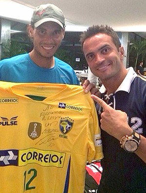 Falcão e Rafael Nadal camisa tênis (Foto: Reprodução / Instagran)
