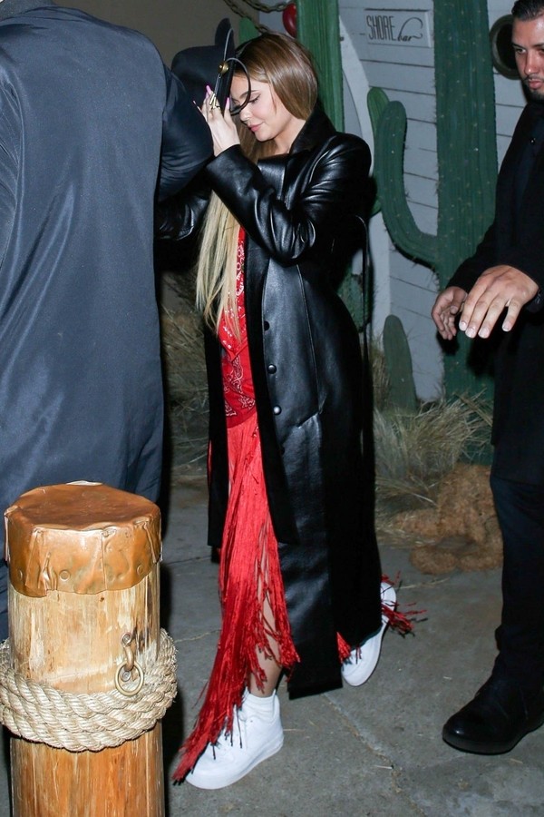 Santa Monica, CA  - Kylie Jenner, Drake, Jaden Smith, and More attend a star-studded western-themed party at SHOREbar in Santa Monica.Pictured: Kylie JennerBACKGRID USA 6 MARCH 2020 USA: +1 310 798 9111 / usasales@backgrid.comUK: +44 208 3 (Foto: GIO/SAL / BACKGRID)