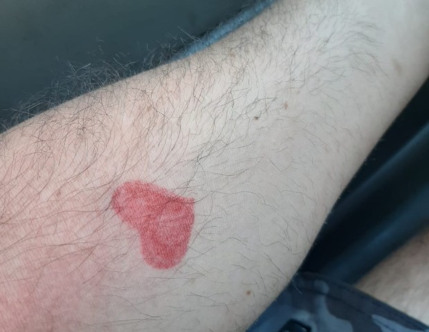 Pai tatua coração da filha (Foto: Arquivo Pessoal )