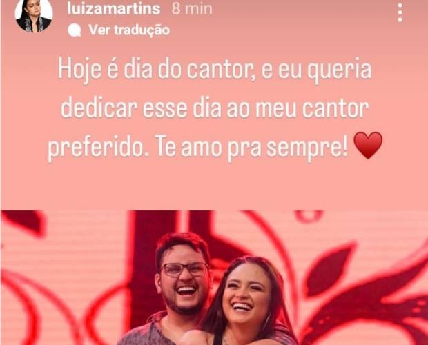 Luiza homenageia Maurílio  (Foto: Reprodução/Instagram)